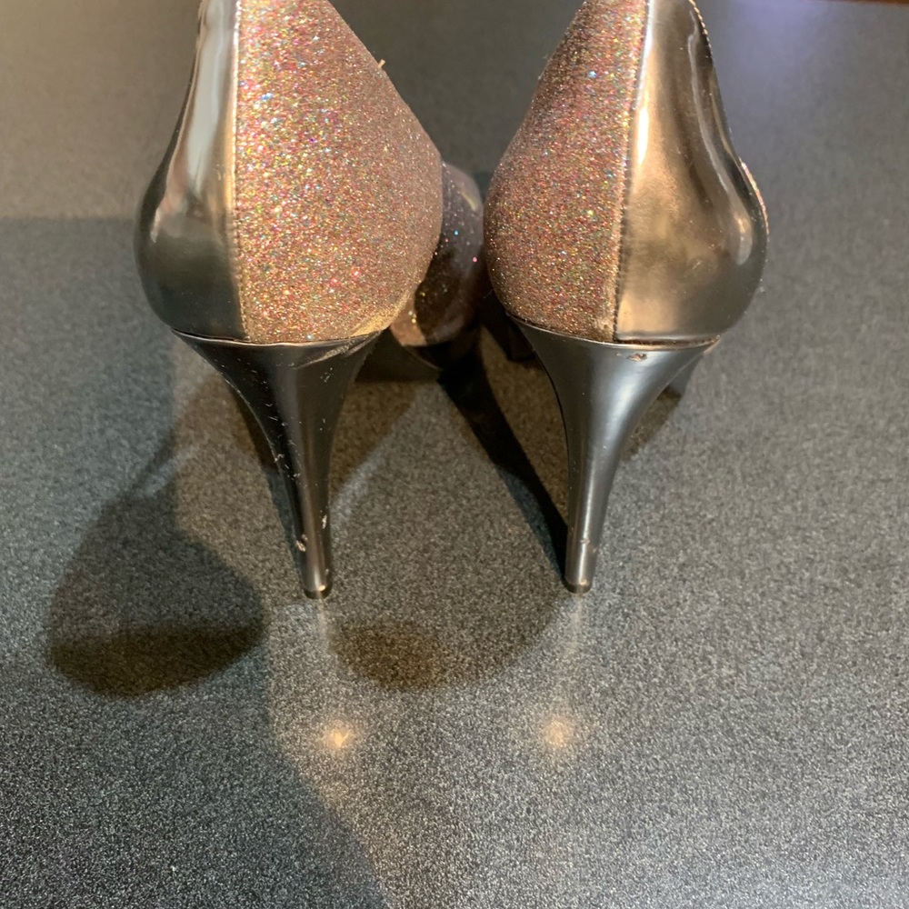 Marc Fisher peep a boo platform high heels.